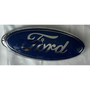 Ford Oval Emblem Logo Blue Silver Chrome Metal‎ Script Car Truck Badge